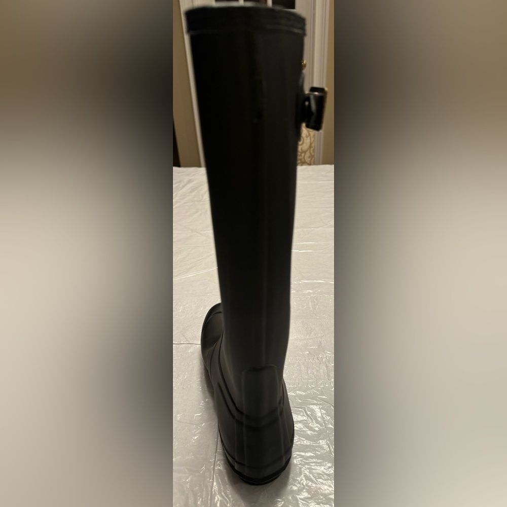 Hunter Women’s Original Tall Waterproof Solid Matte Black Size US 7 - Picture 6 of 14